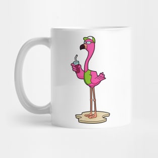 Flamingo with Sunglasses & Cap Mug